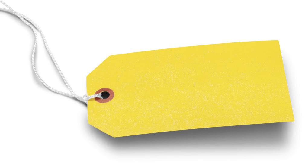 Yellow Blank Tag